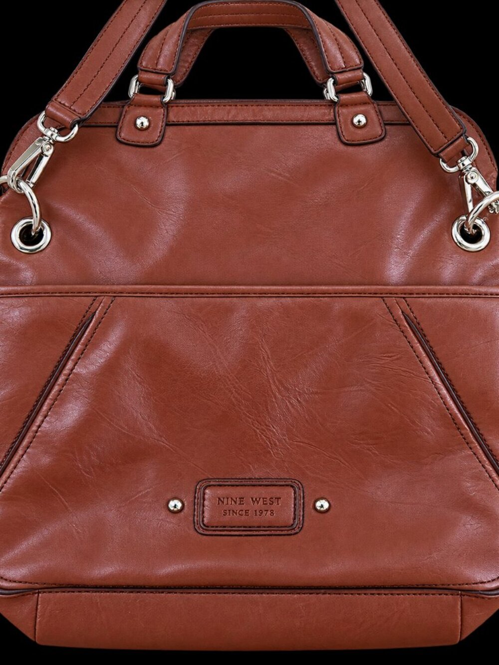 Vintage Nine West Brown faux leather Shoulder Bag